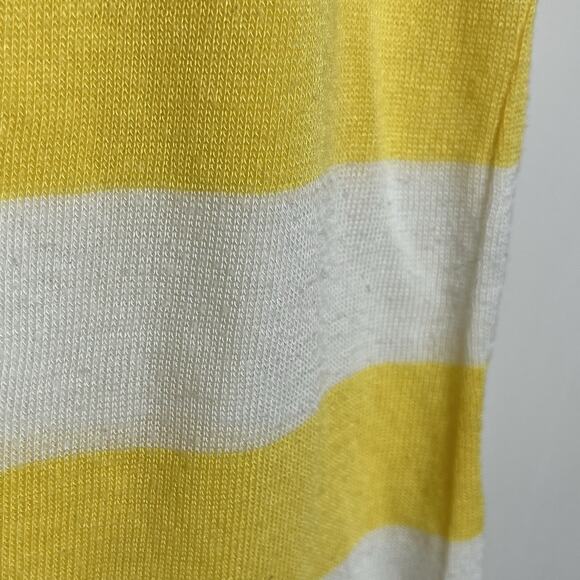 Y2K Vintage Wet Seal Striped Sweater Top Yellow Womens Small Preppy Collegiate - Picture 4 of 6